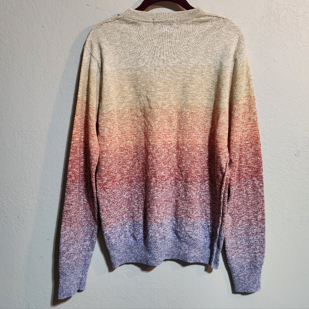 SCOTCH & SODA SLUB KNIT GRADIENT STRIPE SLIM FIT SWEATER SZ S - Picture 6 of 12